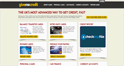 Desktop Screenshot of givemecredit.com